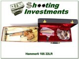 Hammerli 105 22 LR Single Shot in box with case! - 1 of 4
