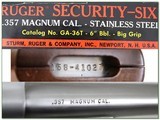 Ruger Security Six 357 Mag 6in Stainless ANIB - 4 of 4