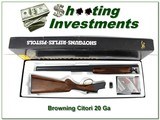 Browning Citori 20 Ga 28in Invector Exc Cond in box - 1 of 4