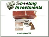 Colt Python 6in Nickle Custom Shop gun collector!
