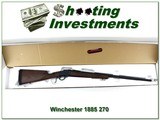 Winchester 1885 High Wall 270 Win unfired in box 28in! - 1 of 4