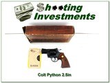 Colt Python 2 1/2in Blued UNFIRED with original receipt dated 1977! - 1 of 4