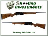 Browning BAR Safari II in 270 Win Exc Cond! - 1 of 4
