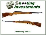 Weatherby Mark V XXII tube feed 22 LR Blond Wood! - 1 of 4