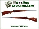 Weatherby FN made in 1954 in harder to find 257 Wthy Mag - 1 of 4