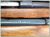 Winchester Model 43 rare 22 Hornet made in early 50’s w/ Weaver - 4 of 4