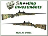 Marlin X7 with camo stock like new 270 Win - 1 of 4