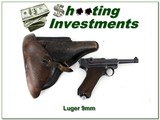 German WWII Mauser Luger made 1939 all matching 2 Mags and holster - 1 of 4