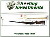 Winchester 1885 Low Wall rare 6.5x55 XX wood unfired - 1 of 4