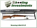 Browning A-Bolt 22 LR extra nice wood in box! - 1 of 4