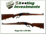 Ruger No.1 International 270 Winchester - 1 of 4