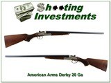 American Arm Derby SxS 20 Ga 25in Like New Cond! - 1 of 4