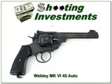 Webley MK VI English Military revolver converted to 45 Auto - 1 of 4