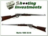 Marlin 1889 made in 1890 in 38 WCF or 38-40 - 1 of 4