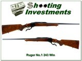 Ruger No.1 B 1976 Liberty 243 Win Collector! - 1 of 4