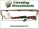 Browning BAR Safari II 270 Win BOSS NIB! - 1 of 4