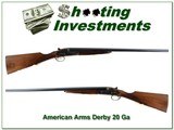 American Arm Derby SxS 20 Ga 26in Exc Cond! - 1 of 4
