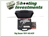 Sig Sauer 1911 Stainless 45 ACP 3 Mags ANIB! - 1 of 4