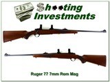 Ruger 77 Sporter Red Pad Round Top 7mm Rem Exc Cond! - 1 of 4