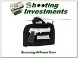 Browning Hi-Power Stainless 9mm Exc Cond 2 mags - 1 of 4