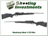 Weatherby Mark V Accumark rare 270 Winchester like new! - 1 of 4