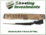 Weatherby Mark V Weathermark Bronze 257 Weatherby ANIB - 1 of 4
