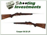 Cooper Model 36 22 LR as new condition beautiful wood!