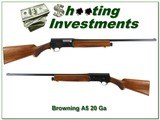Browning A5 58 Belgium 20 Ga 26in IC First Year! - 1 of 4