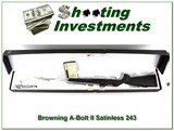Browning A-Bolt II Stainless Stalker hard to fin 243 Win! - 1 of 4