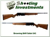 Browning BAR Safari II rare 243 with BOSS! - 1 of 4