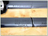 Weatherby Mark V factory Custom 240 Wthy mag unfired XXX Wood! - 4 of 4