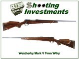 Weatherby Mark V Deluxe 7mm Wthy Mag nice wood! - 1 of 4