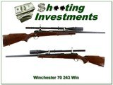 Winchester Model 70 pre-64 243 Win Varmint with Unertl scope - 1 of 4