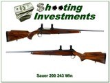 Sauer 200 in 243 Win XX Wood Exc Cond! - 1 of 4