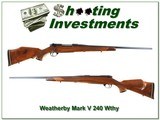 Weatherby Mark V Deluxe 240 Wthy nice honey stock! - 1 of 4