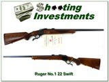 Ruger No.1 V in 220 Swift Red pad Exc Cond! - 1 of 4