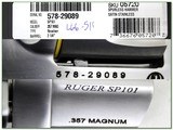 Ruger SP101 Stainless Hammerless 357 Mag unfired in case - 4 of 4