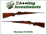 Winchester 70 Carbine 270 20in barrel lightweight - 1 of 4