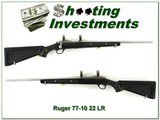 Ruger 77/22 22 LR Skeleton Zytel stock Green Inserts! - 1 of 4