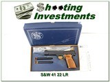 Smith & Wesson Model 41 unfired top collector in box! - 1 of 4
