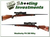 Weatherby Southtgate FN 300 Wthy with Weatherby scope