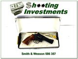 Smith & Wesson 586 (no Dash) 4in blued 357 unfired in box! - 1 of 4