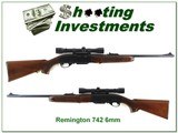 Remington 742 1969 made 6mm collector with period Weaver