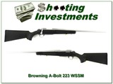 Browning A-Bolt II Stainless Stalker RARE 223 WSSM like new! - 1 of 4