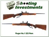 Ruger No.1 B early Red Pad 223 Rem XX Wood!