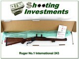 Ruger No.1 International 243 Win like new in box! - 1 of 4