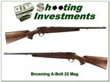 Browning A-Bolt RARE 22 Magnum like new!
