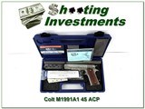 Colt M1991 A1 45 ACP Stainless in case
