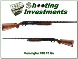 Remington 870 Wingmaster Trap B 12 Ga 30in Full nice!