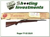 Ruger 77-22 early 1986 made 22LR NIB! - 1 of 4